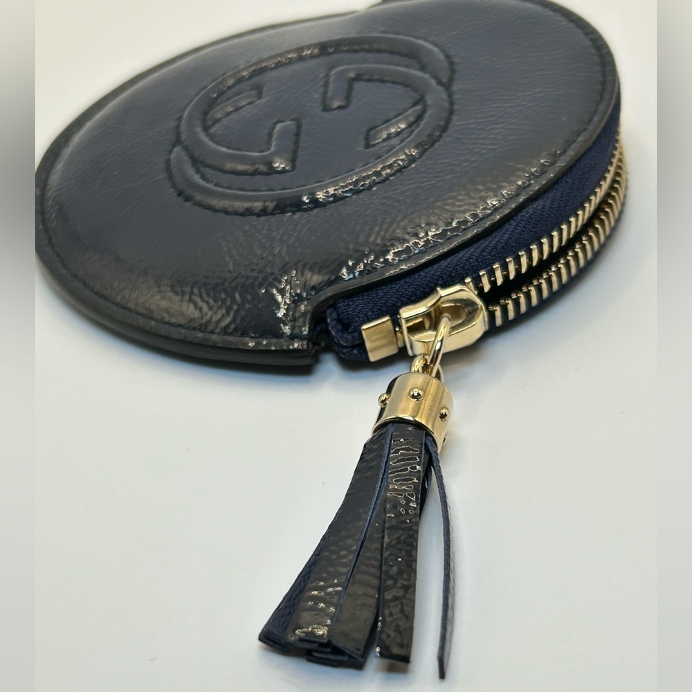 Gucci Midnight Blue Leather Pouch - Picture 6 of 13